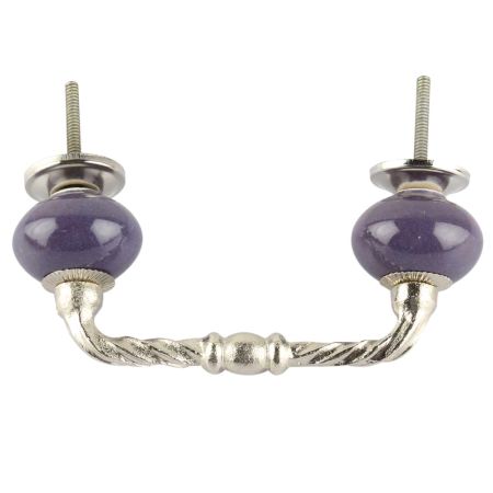 Purple Ceramic Cut Bridge Handles